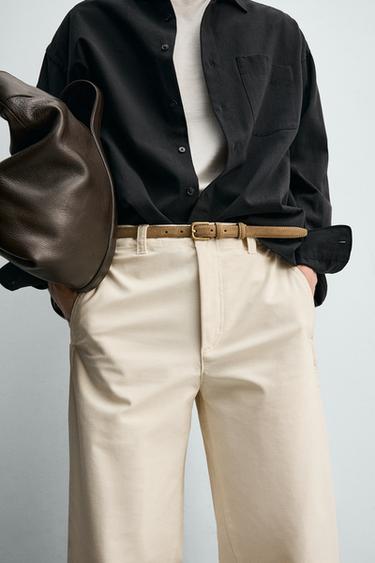 BALLOON FIT TROUSERS - Ecru by Zara