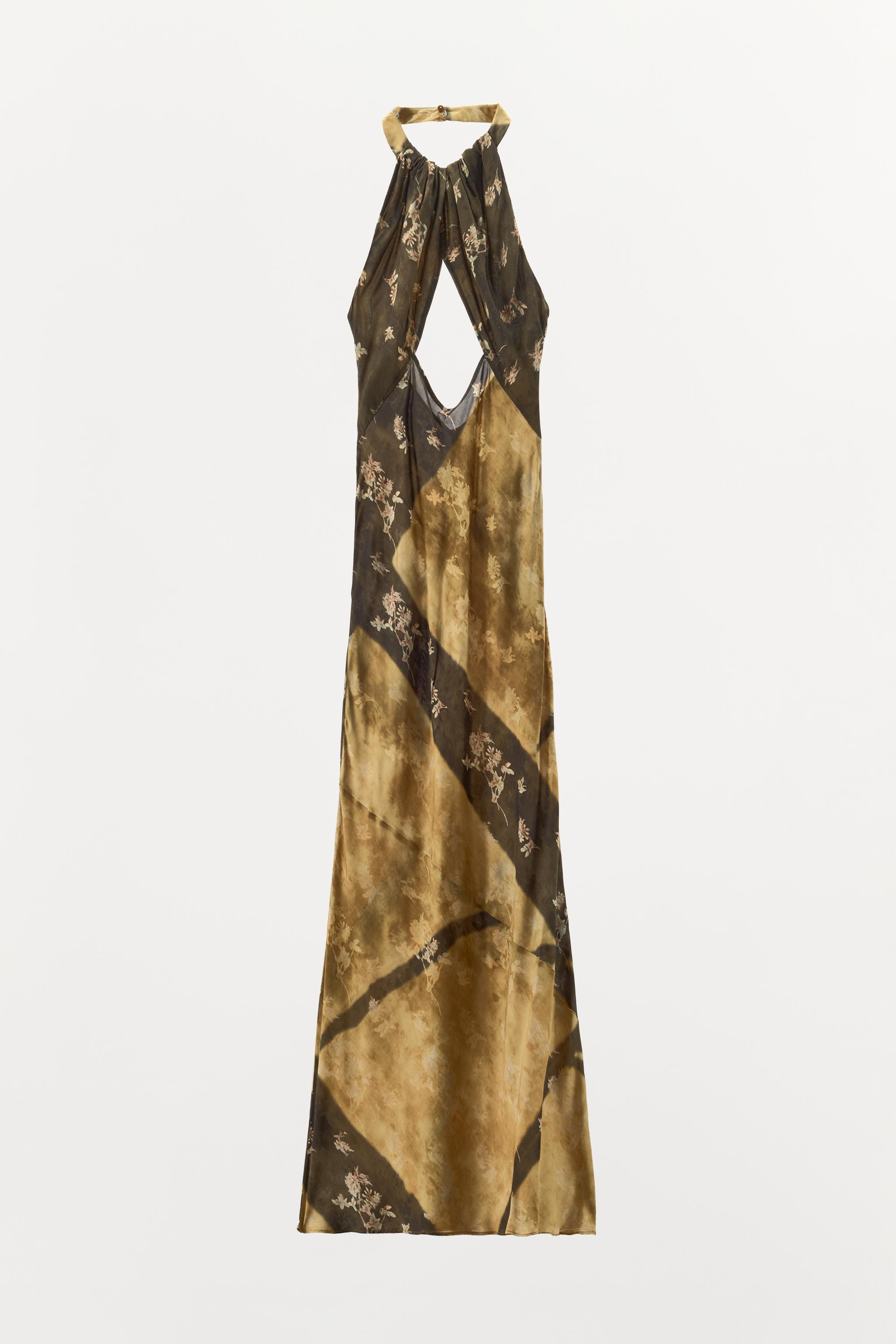 ROBE LONGUE IMPRIMÉE HALTER