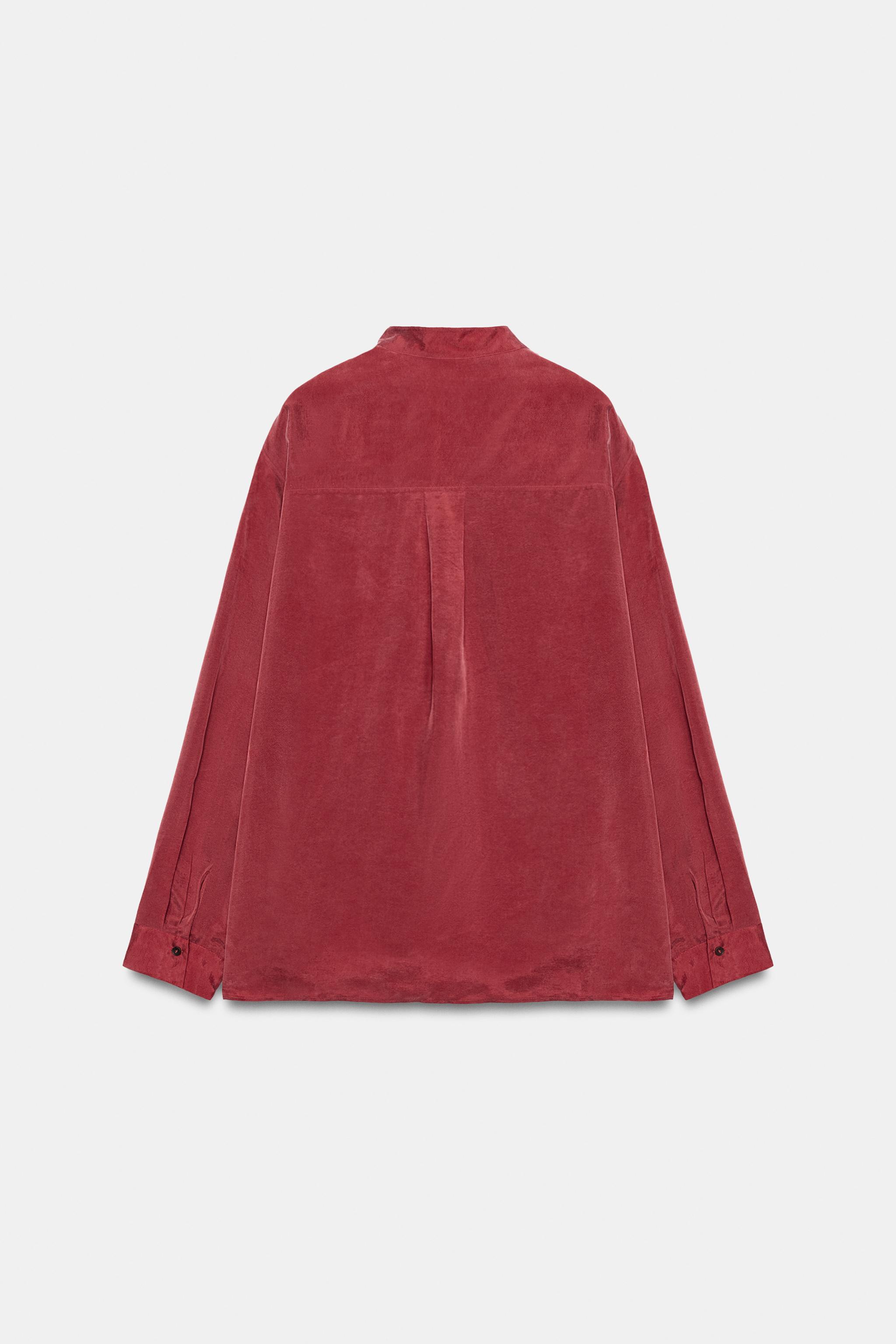 CHEMISE COL MONTANT FERMETURE LATÉRALE ZW COLLECTION