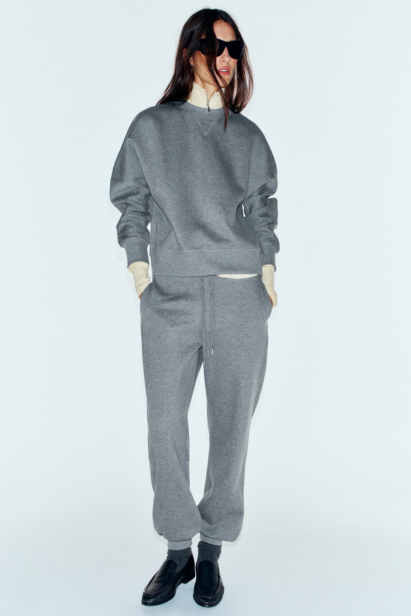 Женские брюки Zara Basic Fleece — фото 1