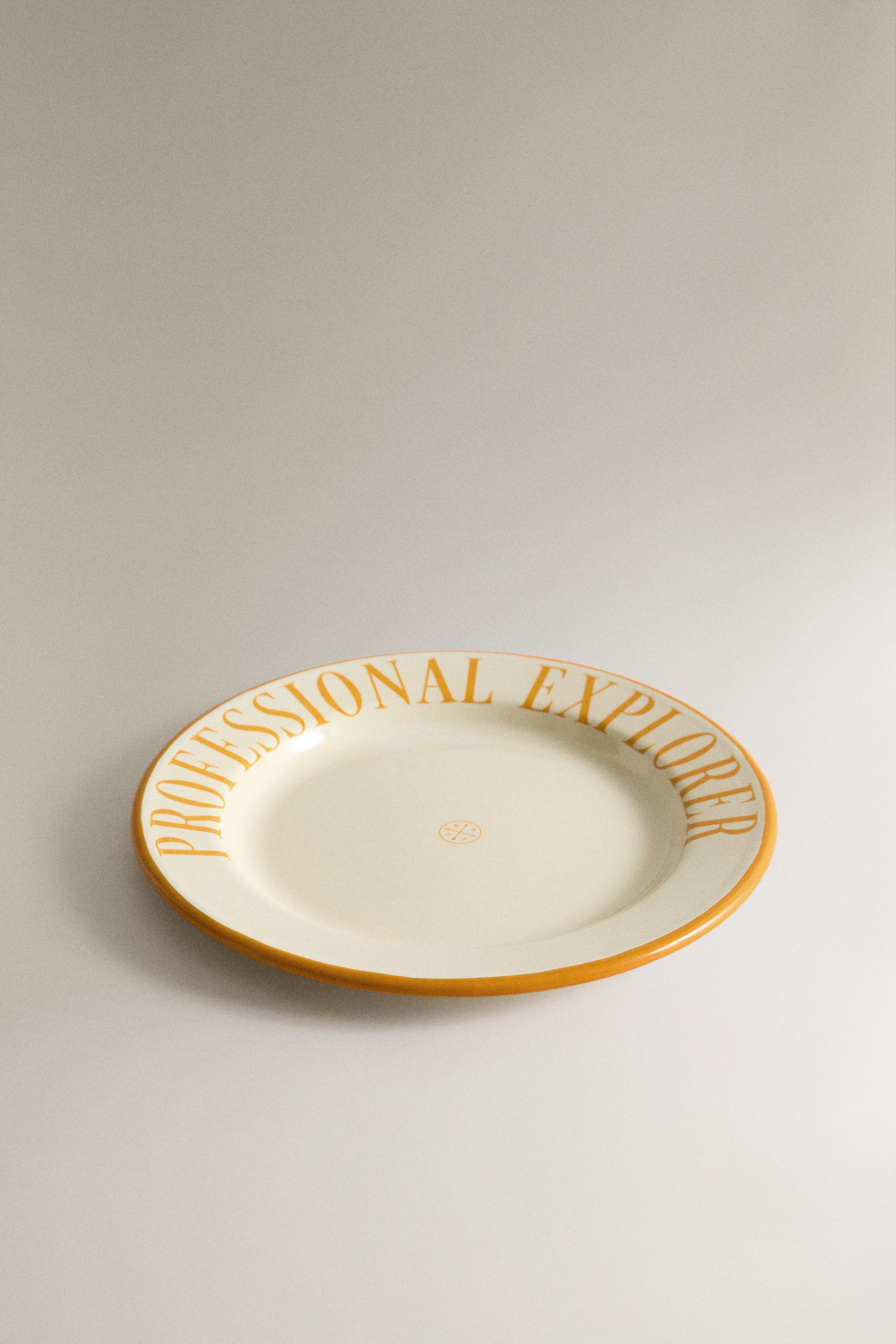 STEEL CAMPING PLATE — Yellow