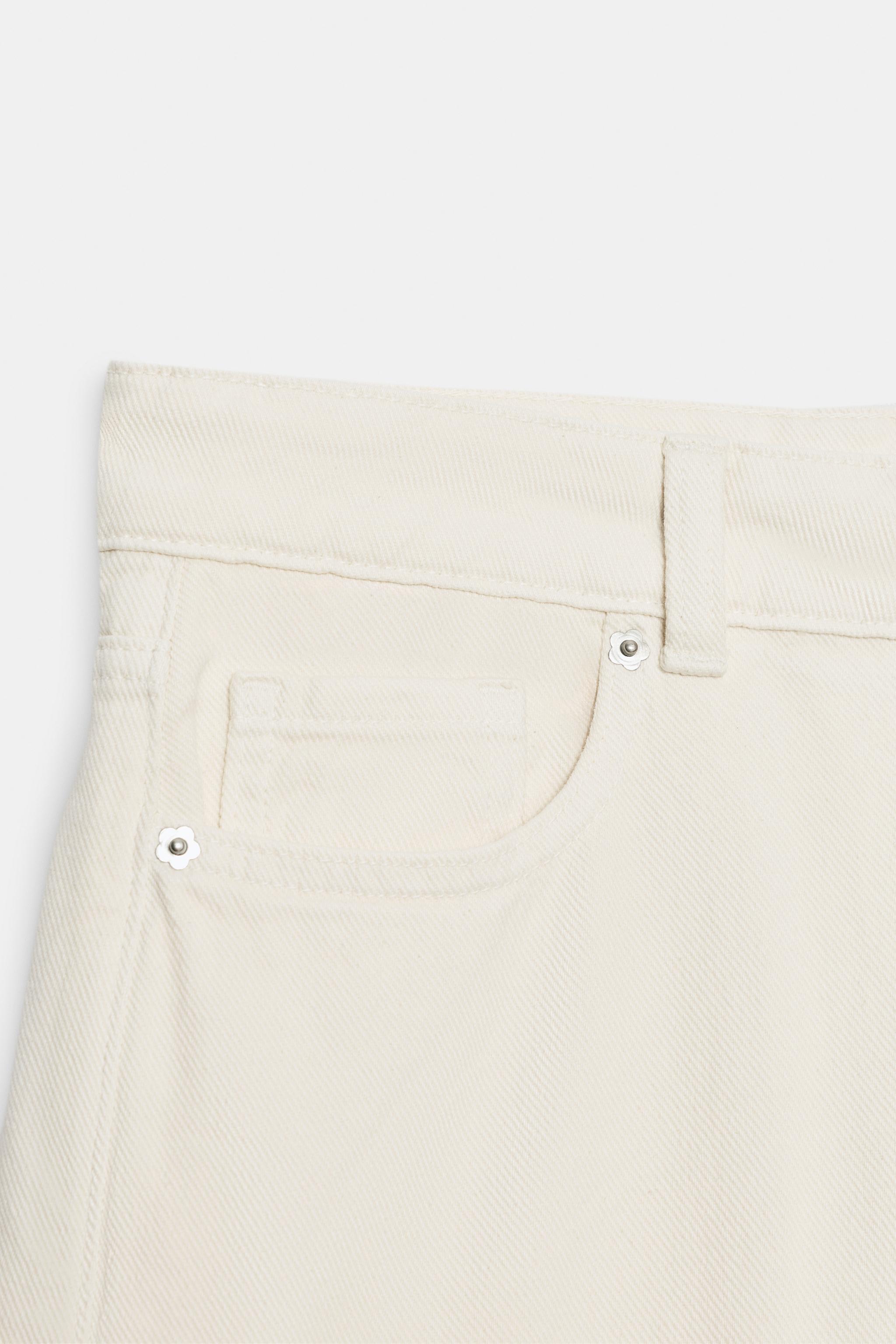 JEAN Z1975 WIDE LEG TAILLE NORMALE TEXTURÉ FLEURS
