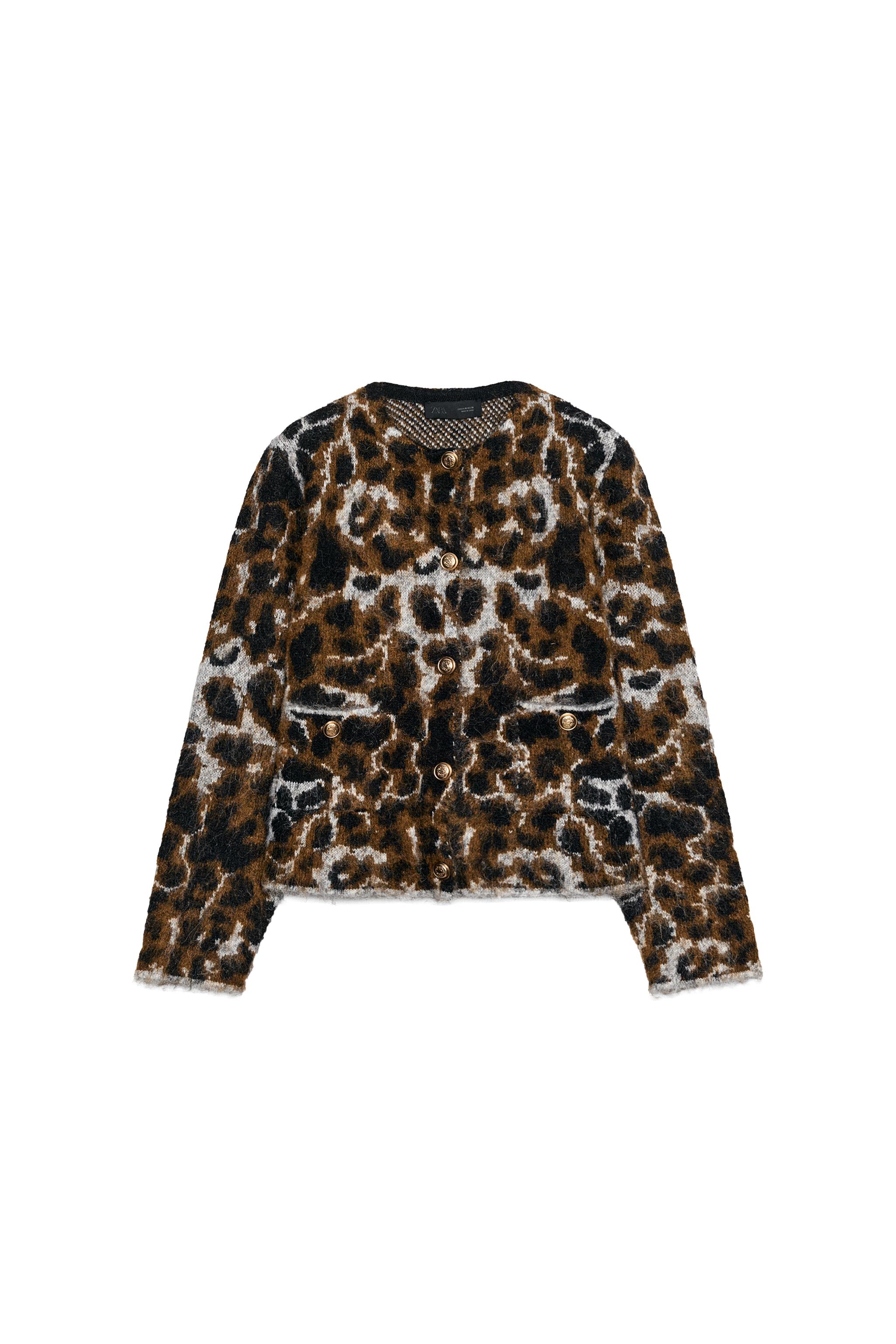 CHAQUETA PUNTO JACQUARD ANIMAL