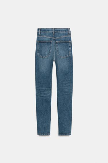 TRF HIGH-WAIST SKINNY JEANS - Blue by Zara