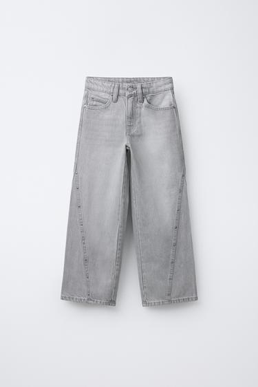 JEAN LARGE À ÉTOILES - Gris de Zara - Image 0