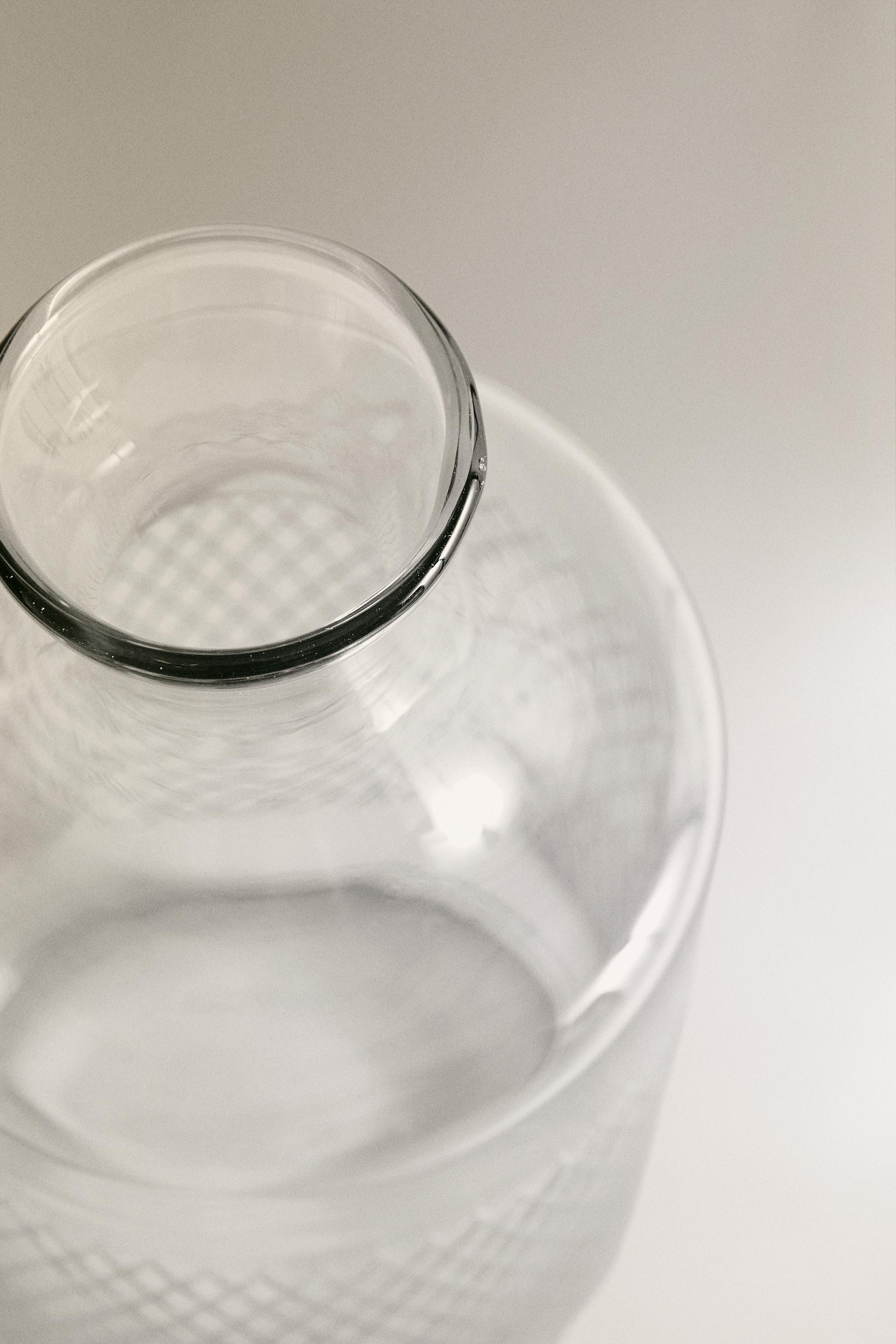 ENGRAVED GLASS BOTTLE