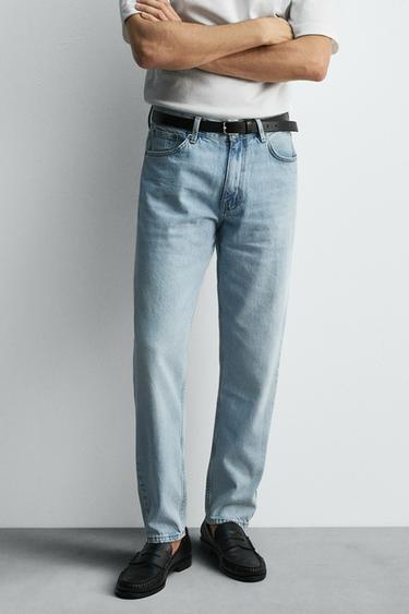 JEANS SLIM TAPERED FIT - Azul claro de Zara