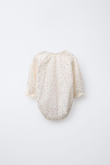 BODY IMPRIMÉ ÉTOILES - Écru de Zara - Image 1