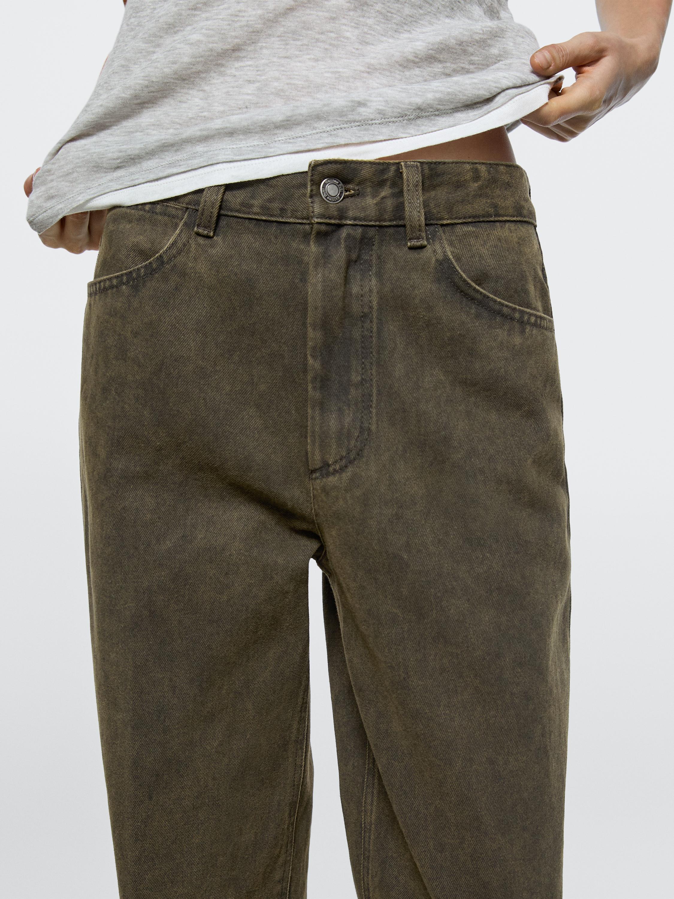 Mid-rise balloon fit jeans
