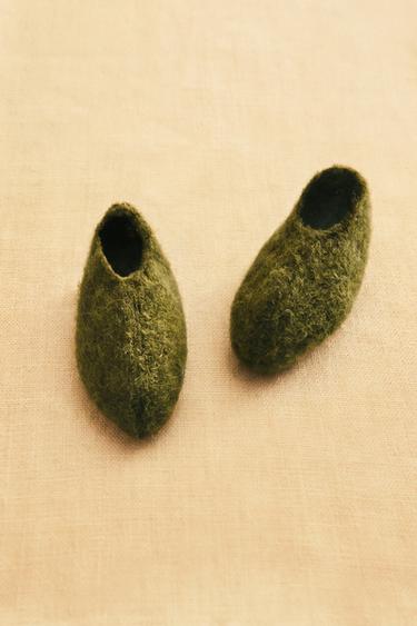 ALPACA BABY BOOTIES - Green by Zara - Image 4