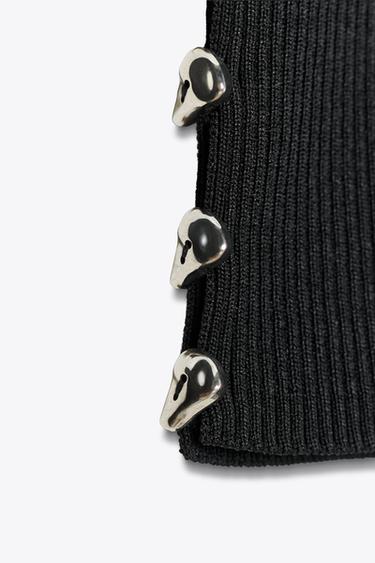 RIB KNIT TOP - Black by Zara - Image 5