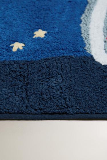 CHILDREN'S SPACESHIP BATH MAT - Cream by Zara