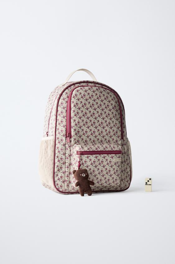 SAC À DOS À FLEURS - Grenat de Zara - Image 5