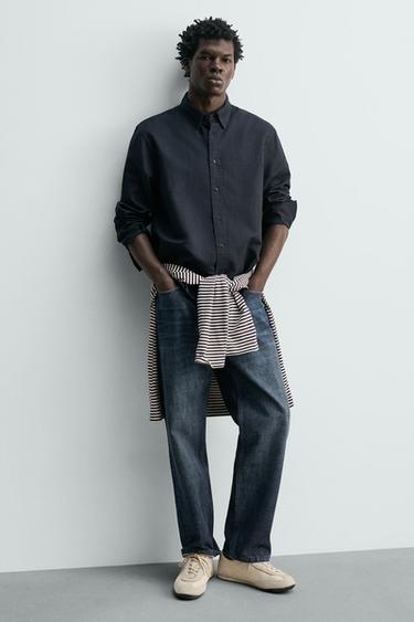 LEATHER TRAINERS - White by Zara - Image 1