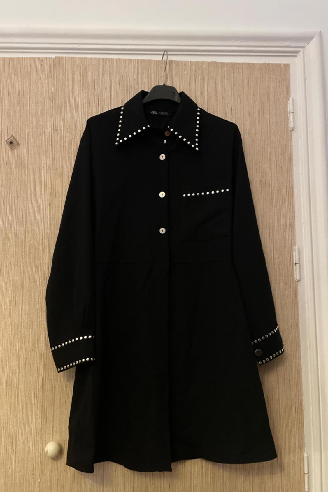 STUDDED SHIRT DRESS
