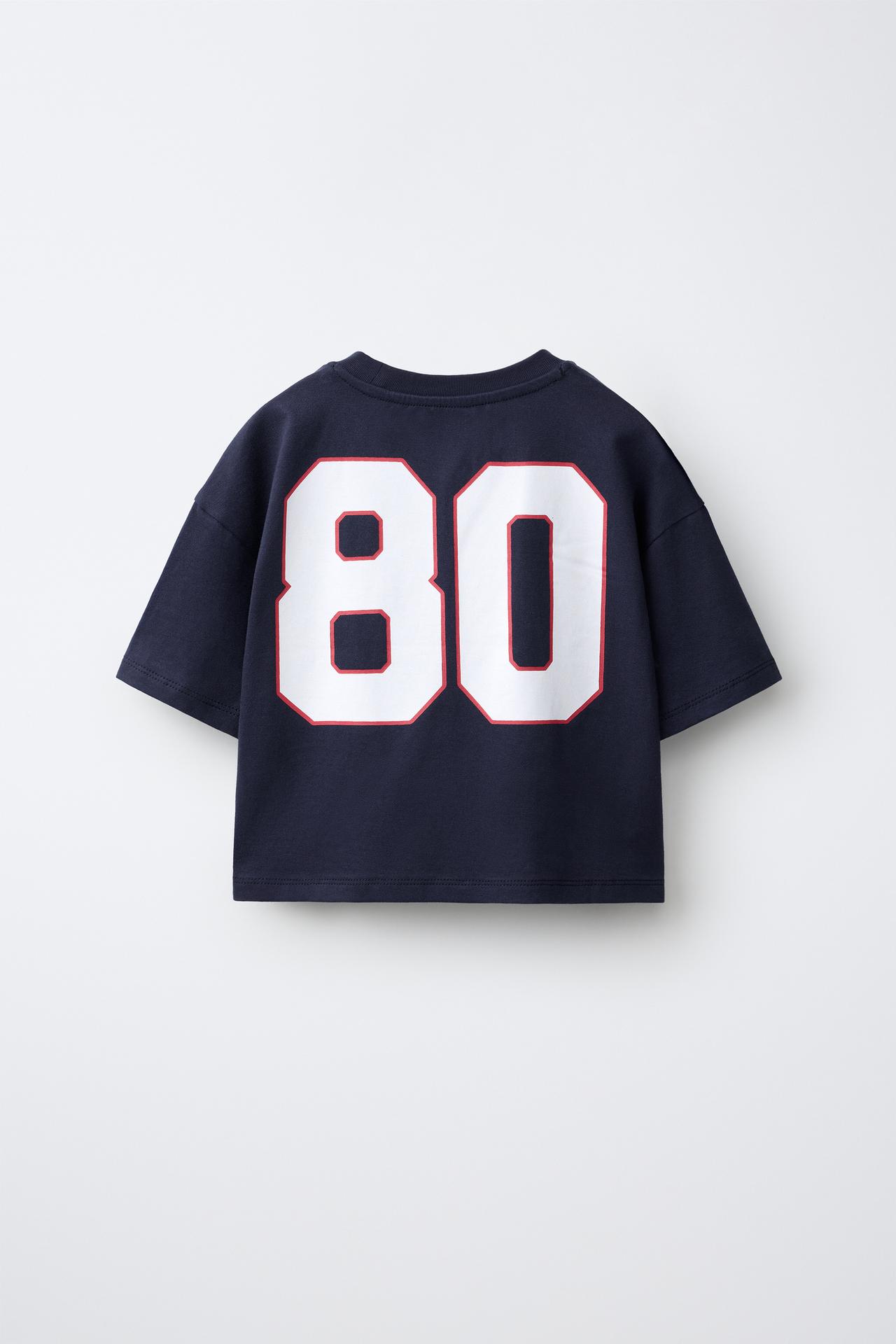 VARSITY GRAPHIC T-SHIRT — Navy blue