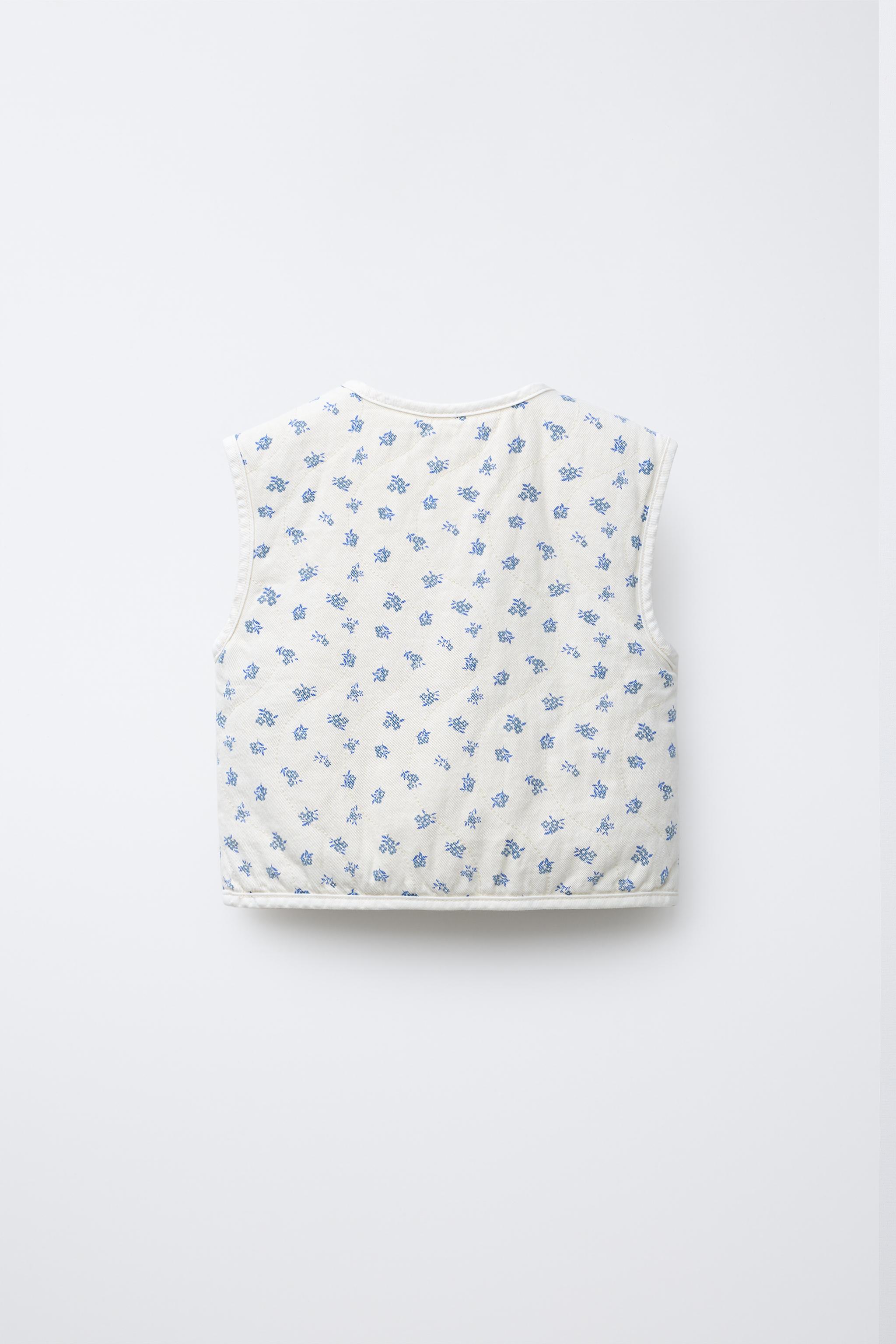 FLORAL TWILL VEST