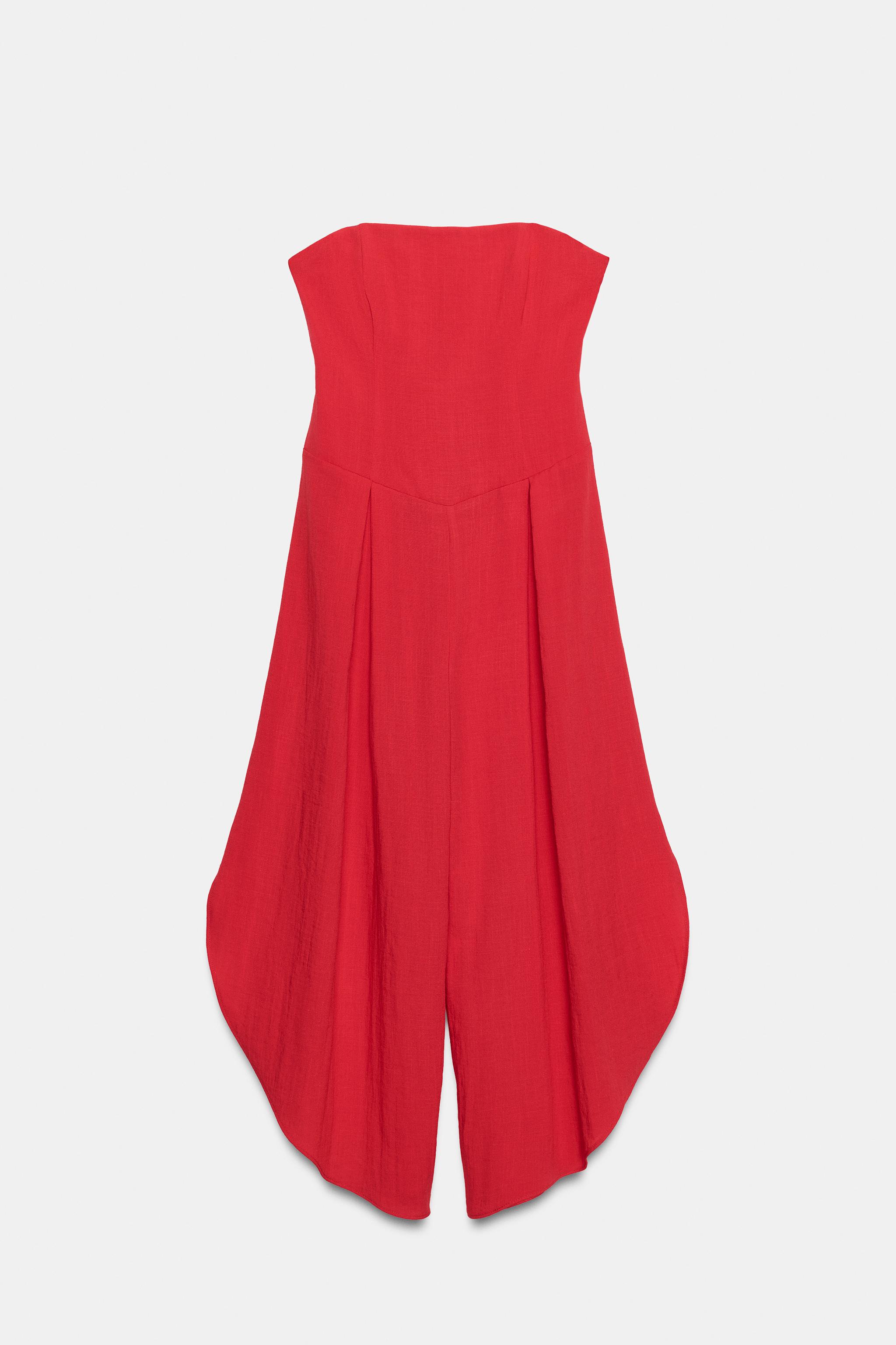 Zara ASYMMETRICAL HEM JUMPSUIT — фото 3