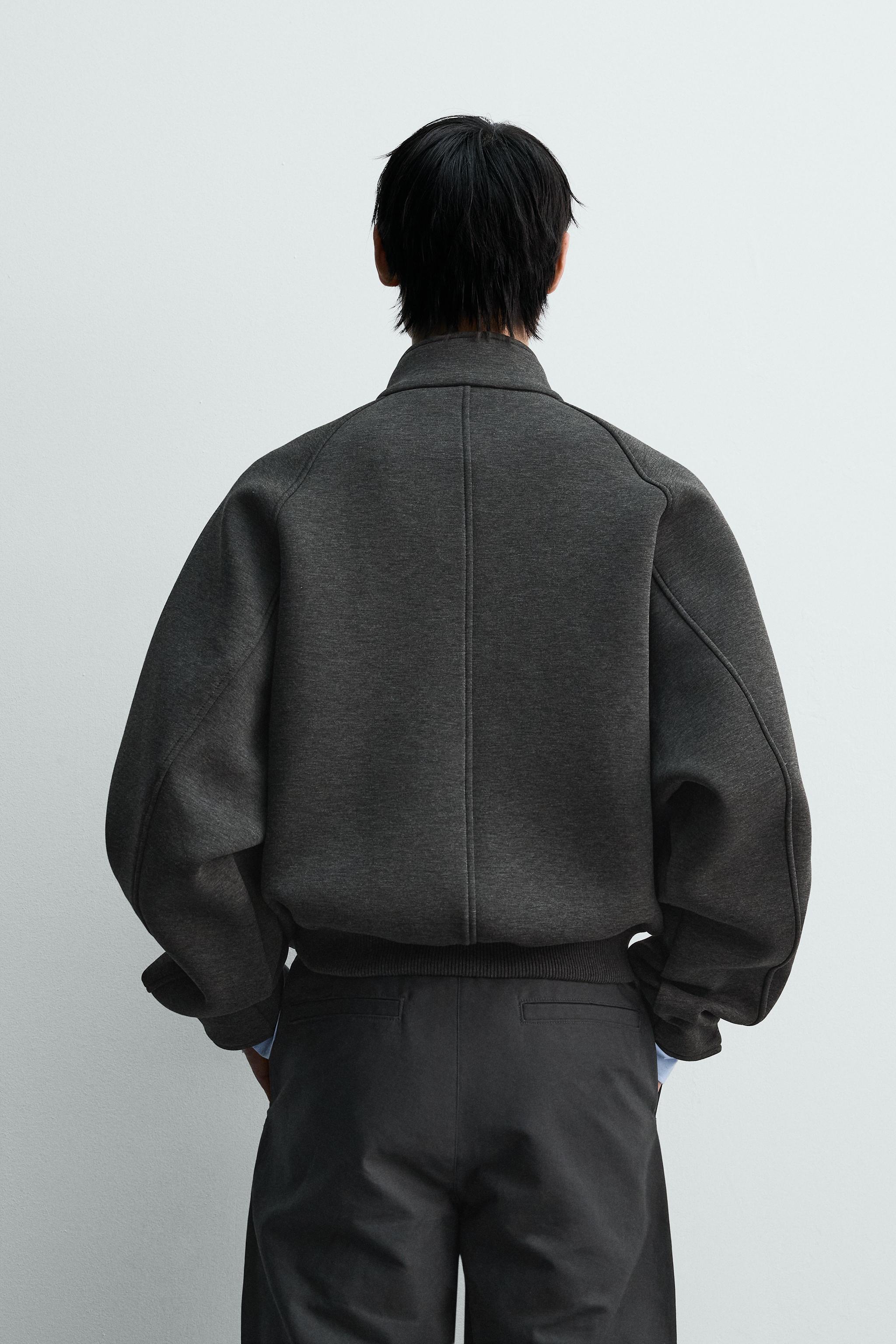 コントラストカラーテクニカルジャケット - ダークグレー | ZARA Japan