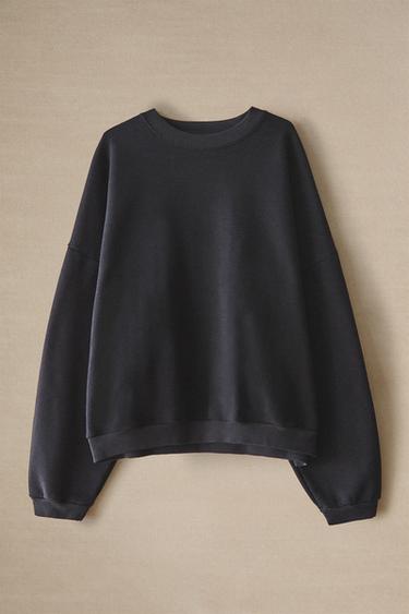 PLUSH SWEATSHIRT - Navy blue by Zara - Image 3