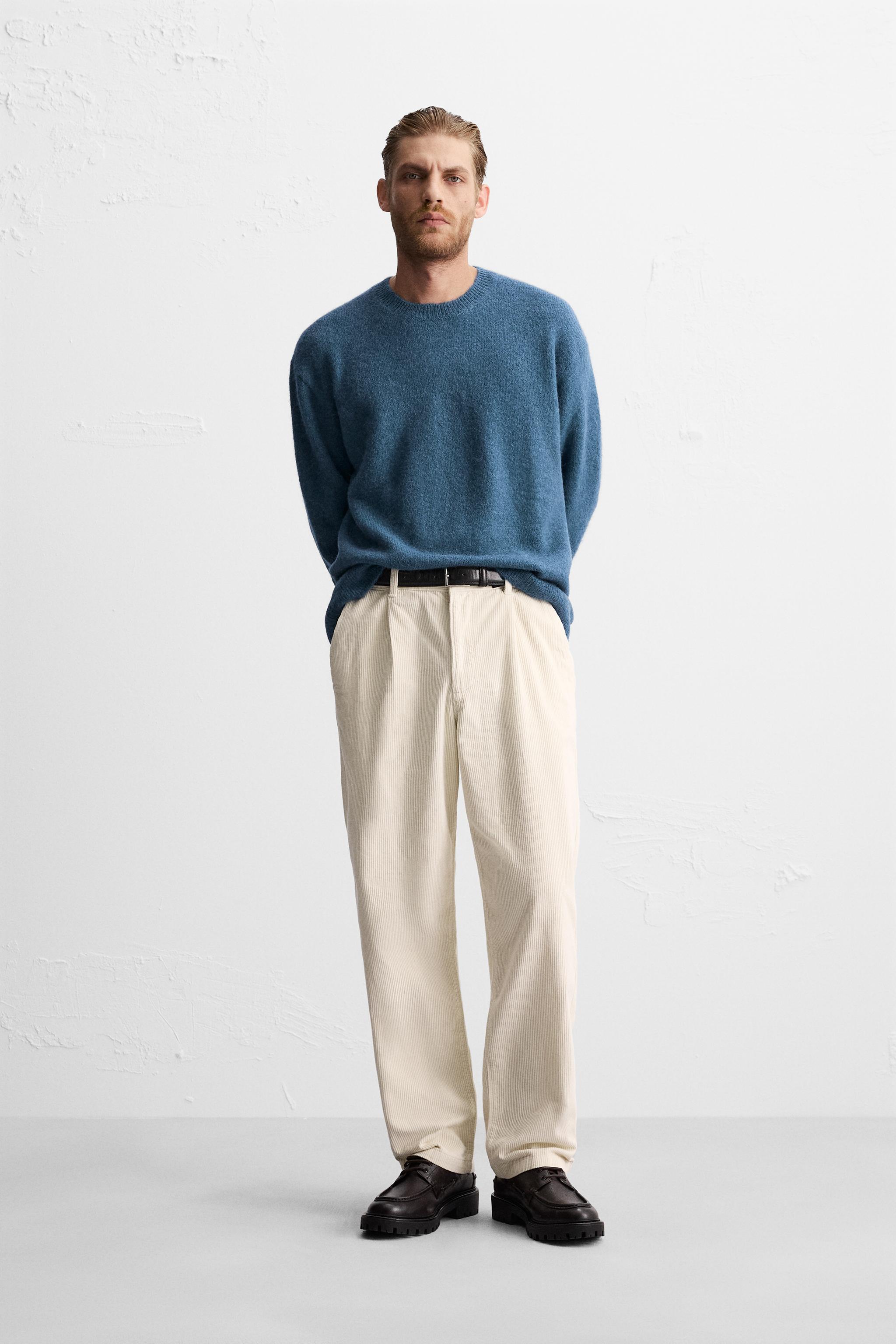 PLEATED CORDUROY PANTS