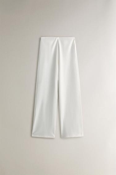 LANGE BAUMWOLLHOSE - Cremefarben von Zara - Bild 0