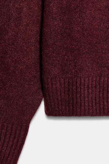 JERSEY SOFT PUNTO LISO - Burgundy de Zara