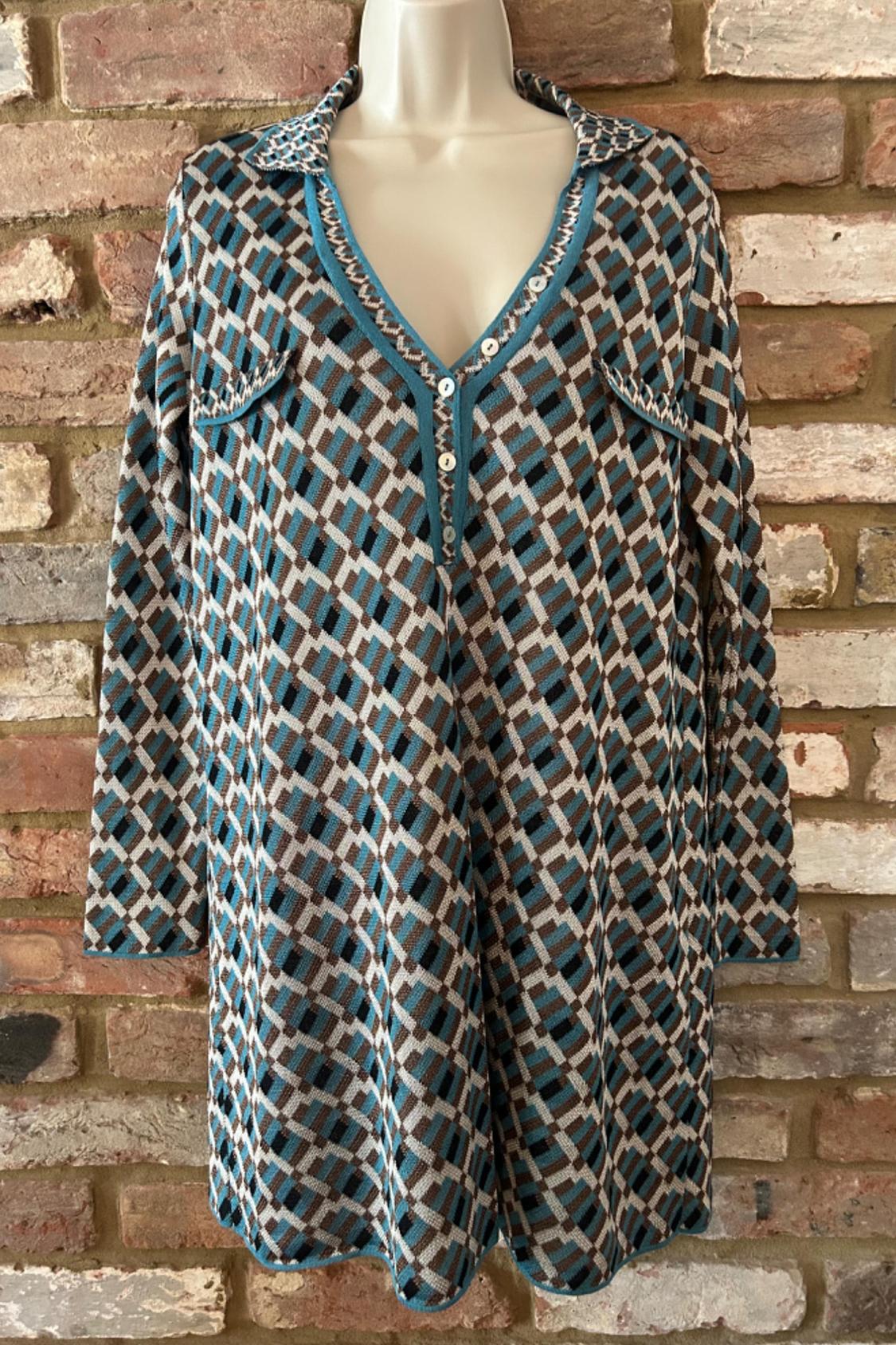 JACQUARD KNIT DRESS