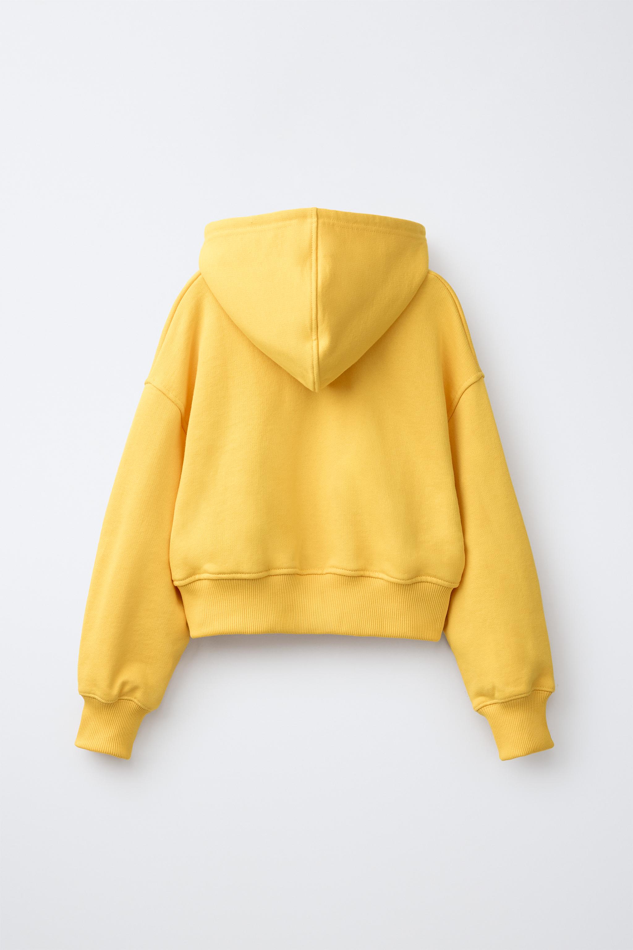 Детские худи Zara CROPPED BRASIL ZIP SWEATSHIRT — фото 3