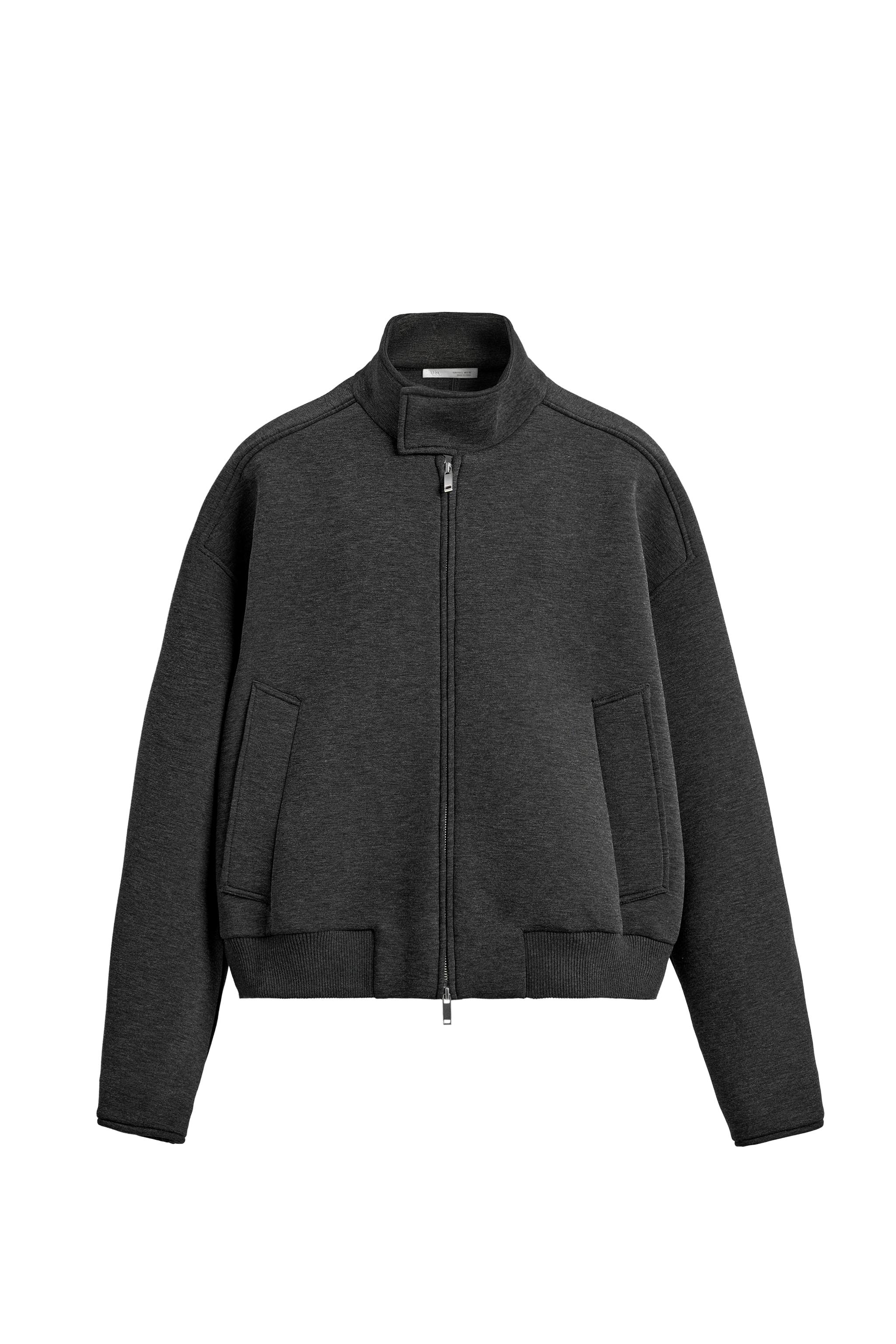 コントラストカラーテクニカルジャケット - ダークグレー | ZARA Japan