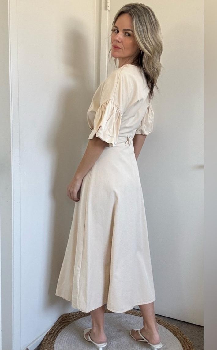 VESTIDO VOLUMEN CINTURÓN - Image 3