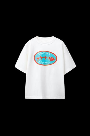 PRINTED T-SHIRT - White by Zara - Image 0