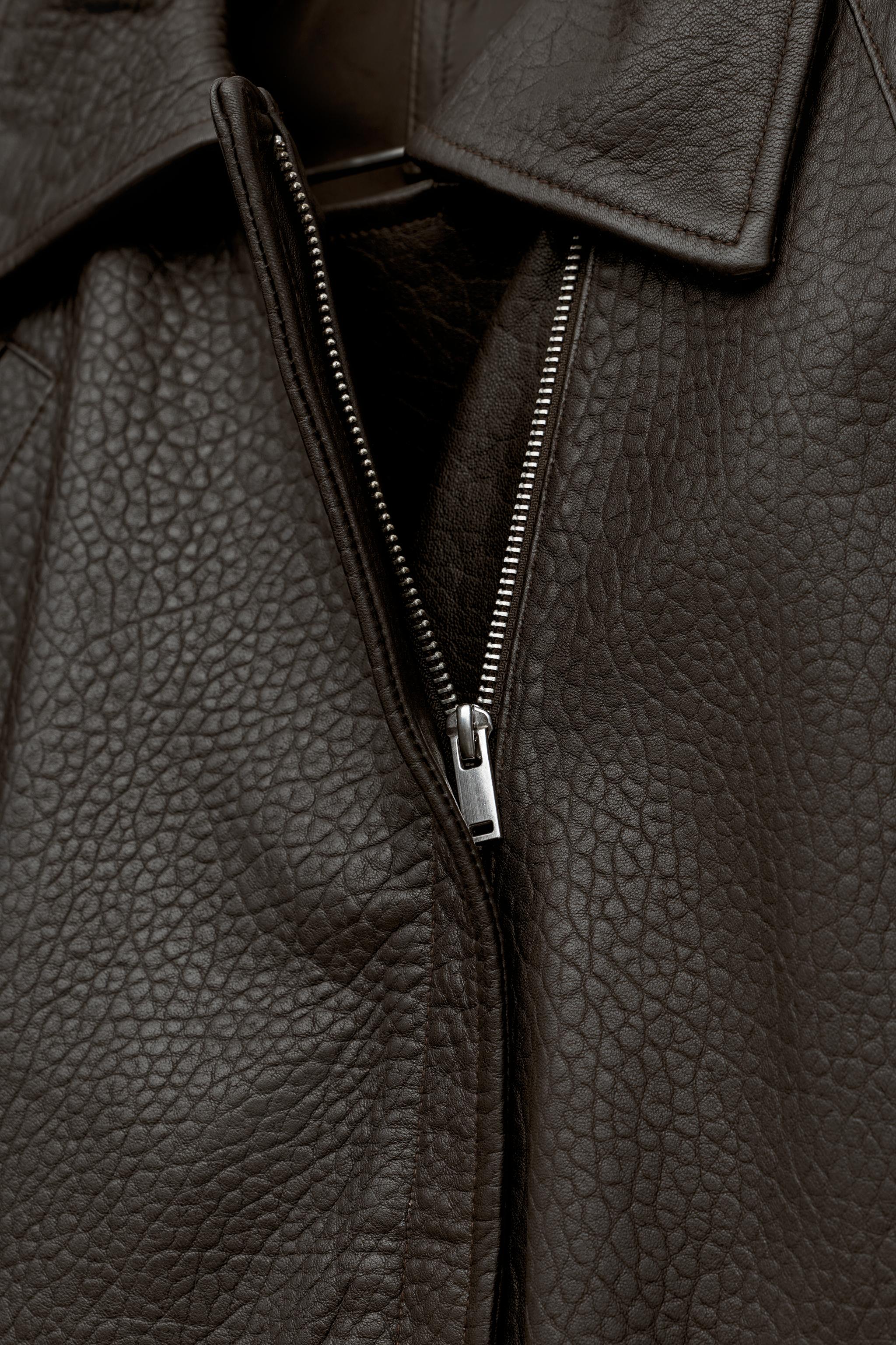 100% LEATHER BIKER JACKET