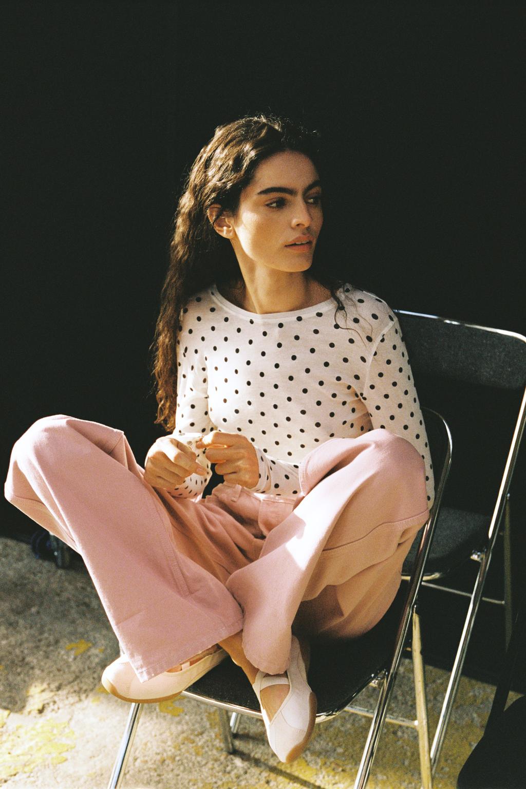 SUPIMA COTTON POLKA DOT T-SHIRT