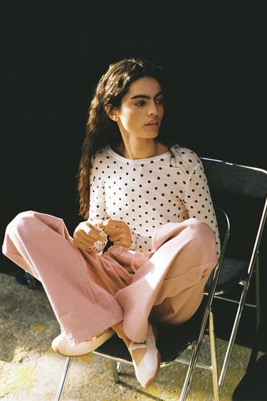 SUPIMA® DOTS T-SHIRT - Black / White by Zara