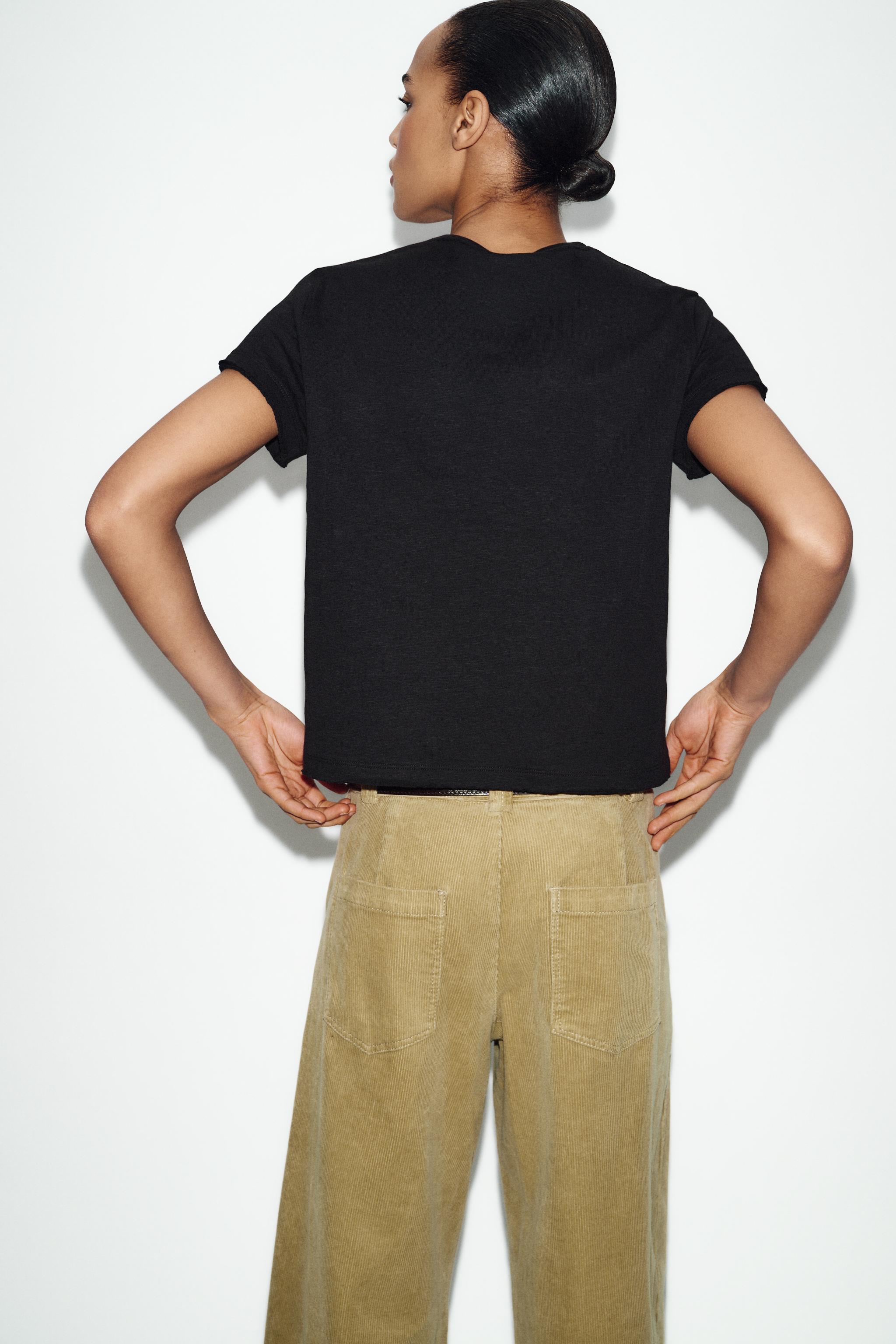 T-SHIRT COTON MANCHES COURTES