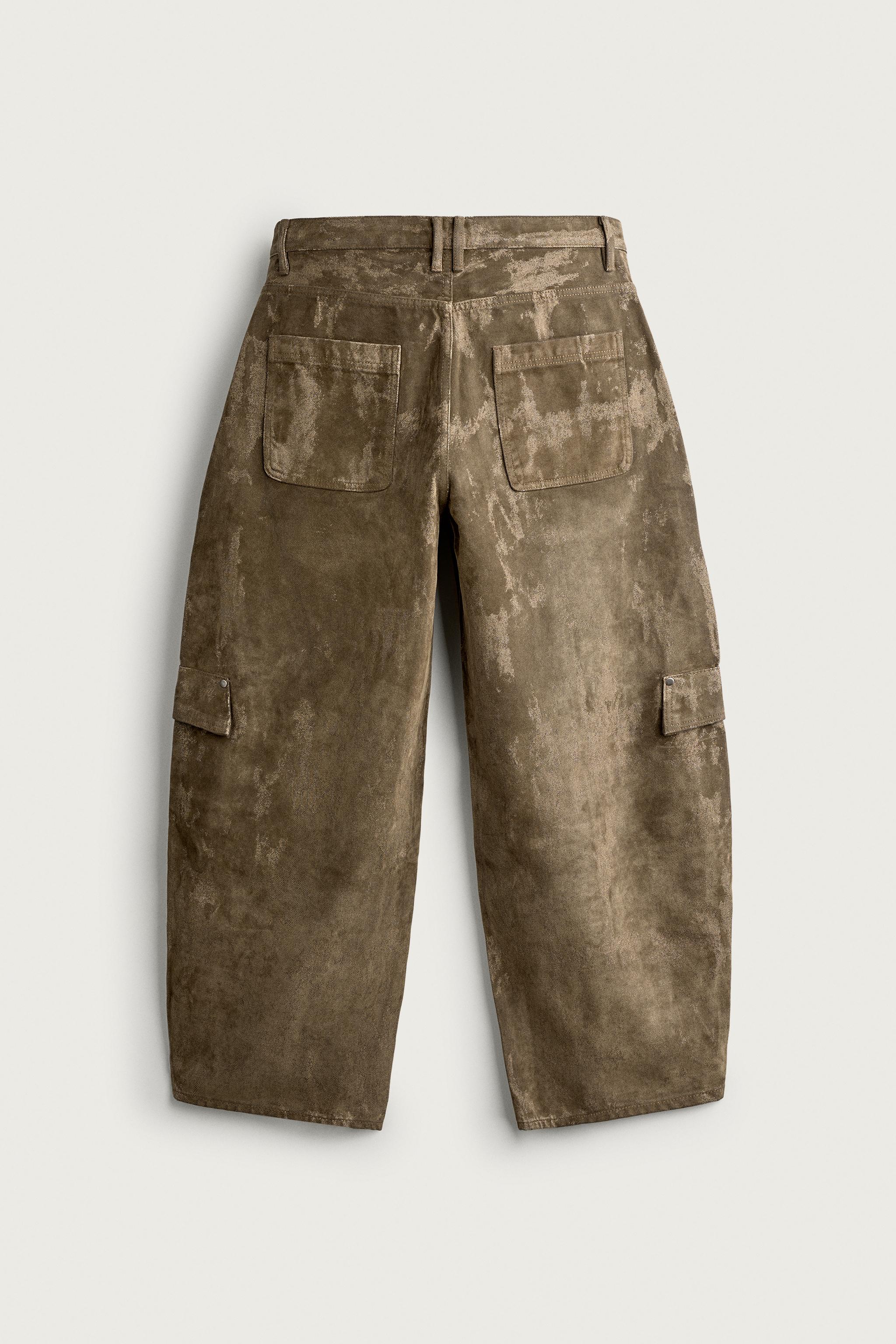 PANTALON CARGO BALLOON FIT FLOCAGE