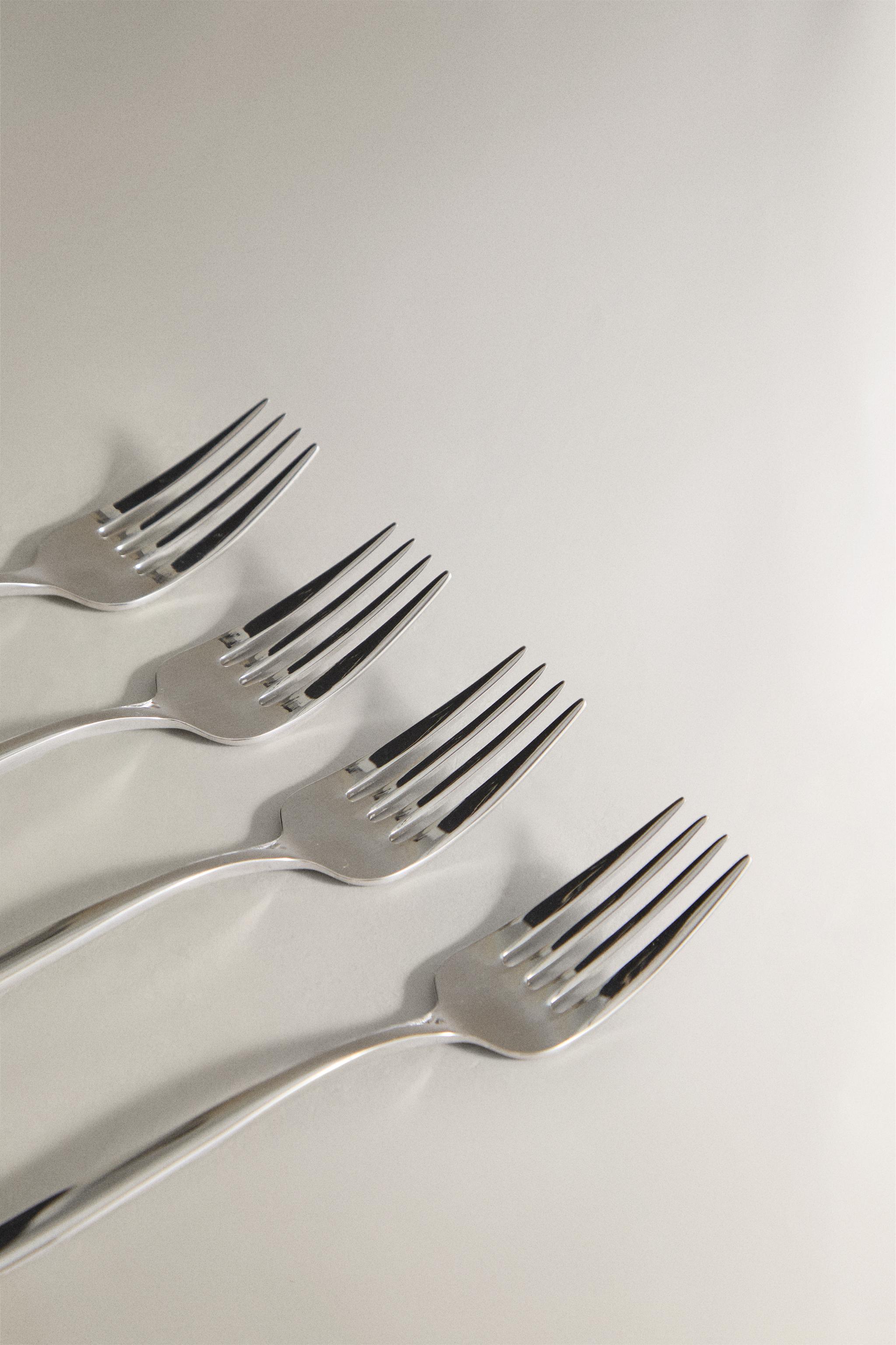PACK OF FORKS WITH THIN HANDLES (PACK OF 4) — Steel