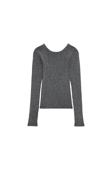 OPEN BACK METALLIC THREAD TOP