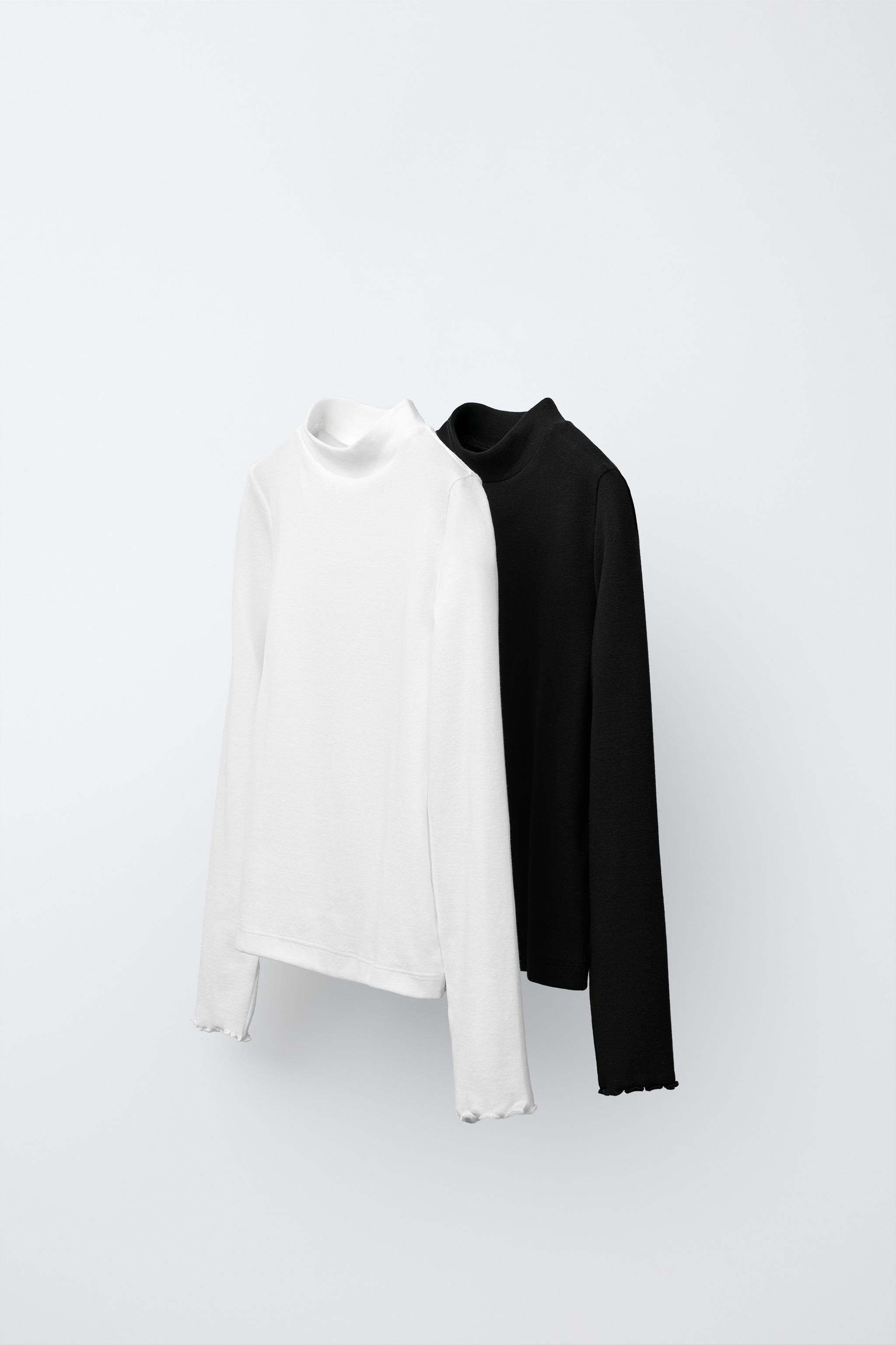 ae7xs4MOCK NECK SHIRTSとpants TWO-PACK OF MOCK NECK T-SHIRTS - Various | ZARA United States