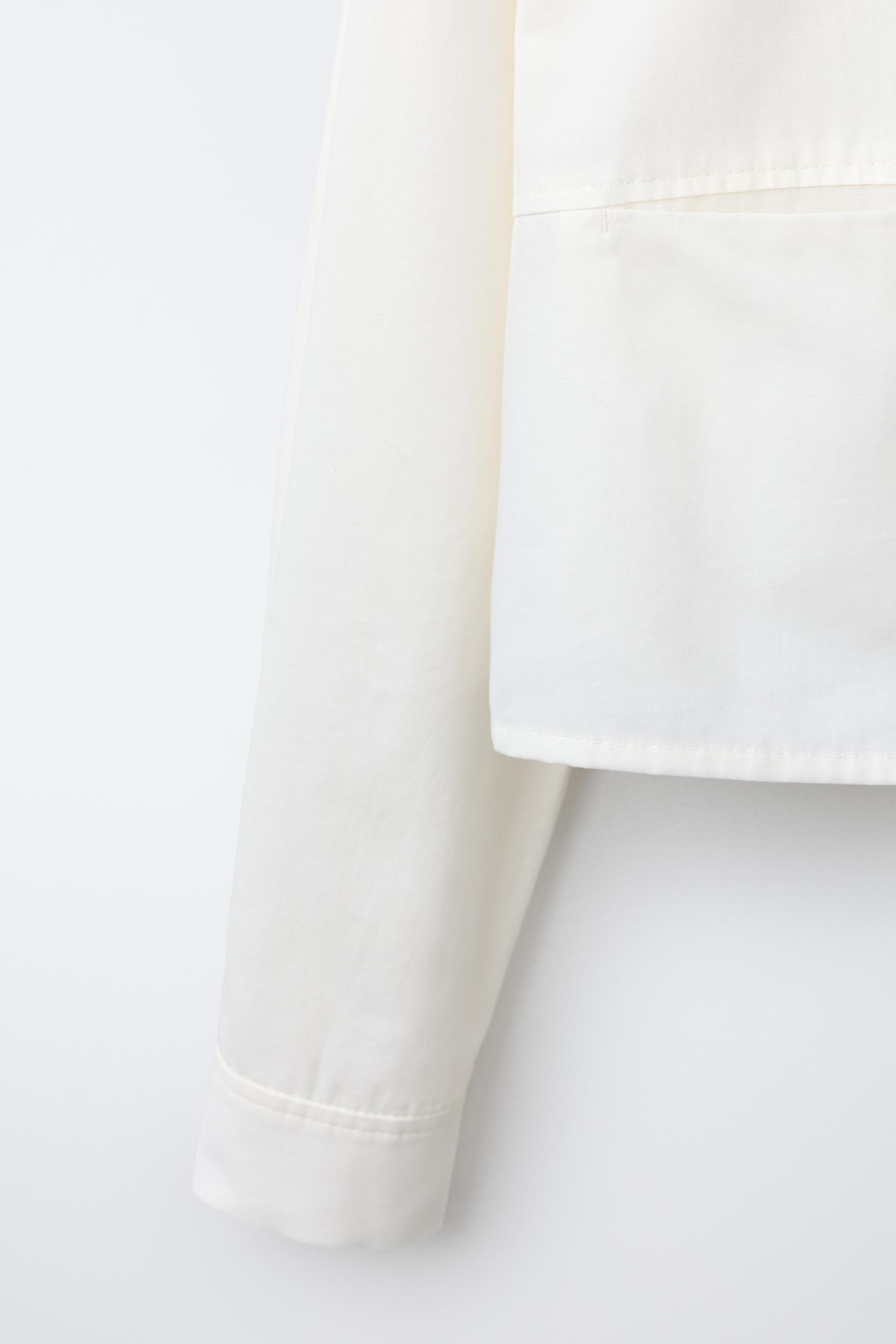 CHEMISE COURTE À FOULARD DÉTACHABLE