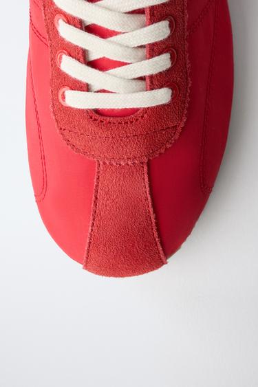 CONTRAST TRAINERS - Red by Zara - Image 3