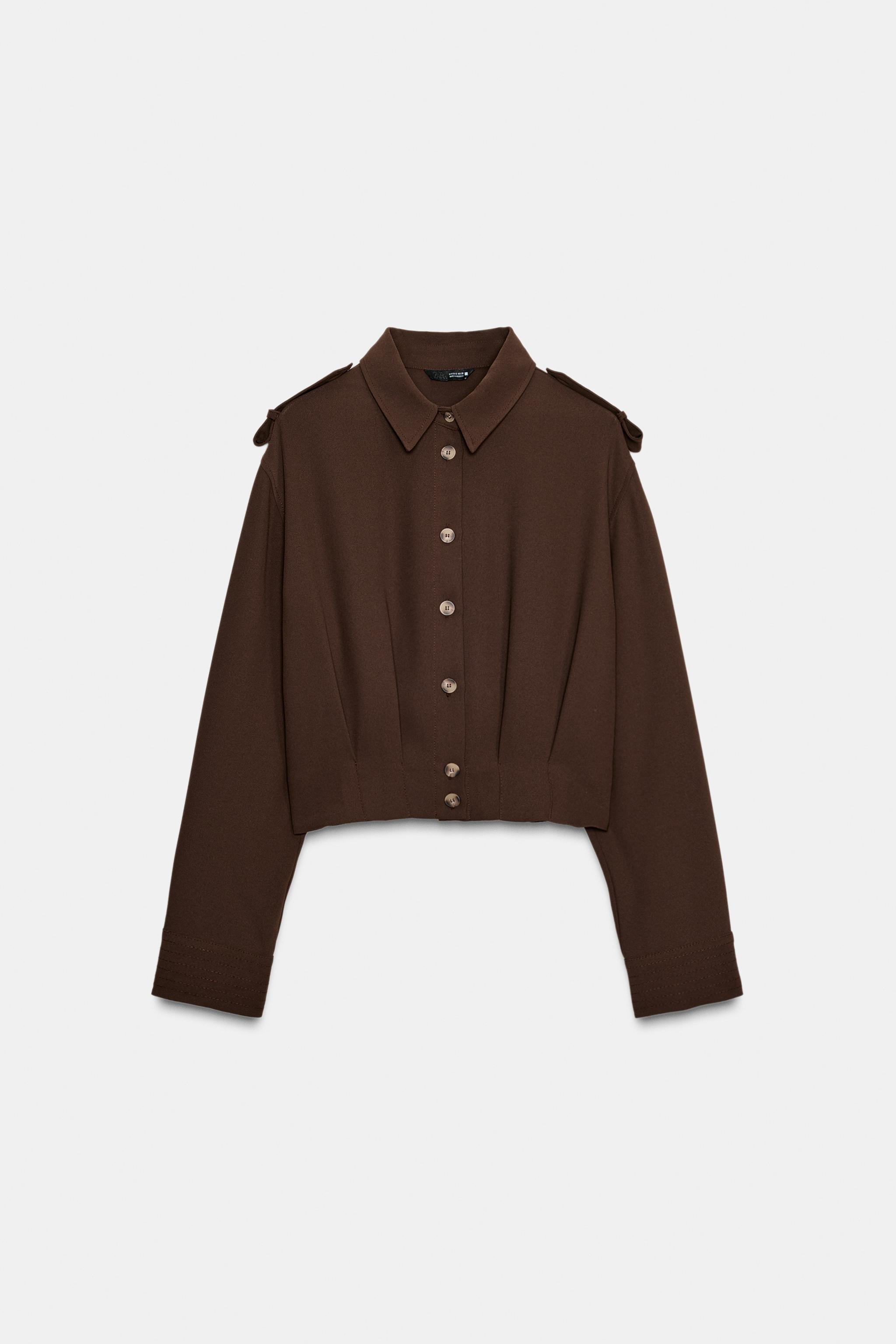 SHIRT WITH SHOULDER TABS