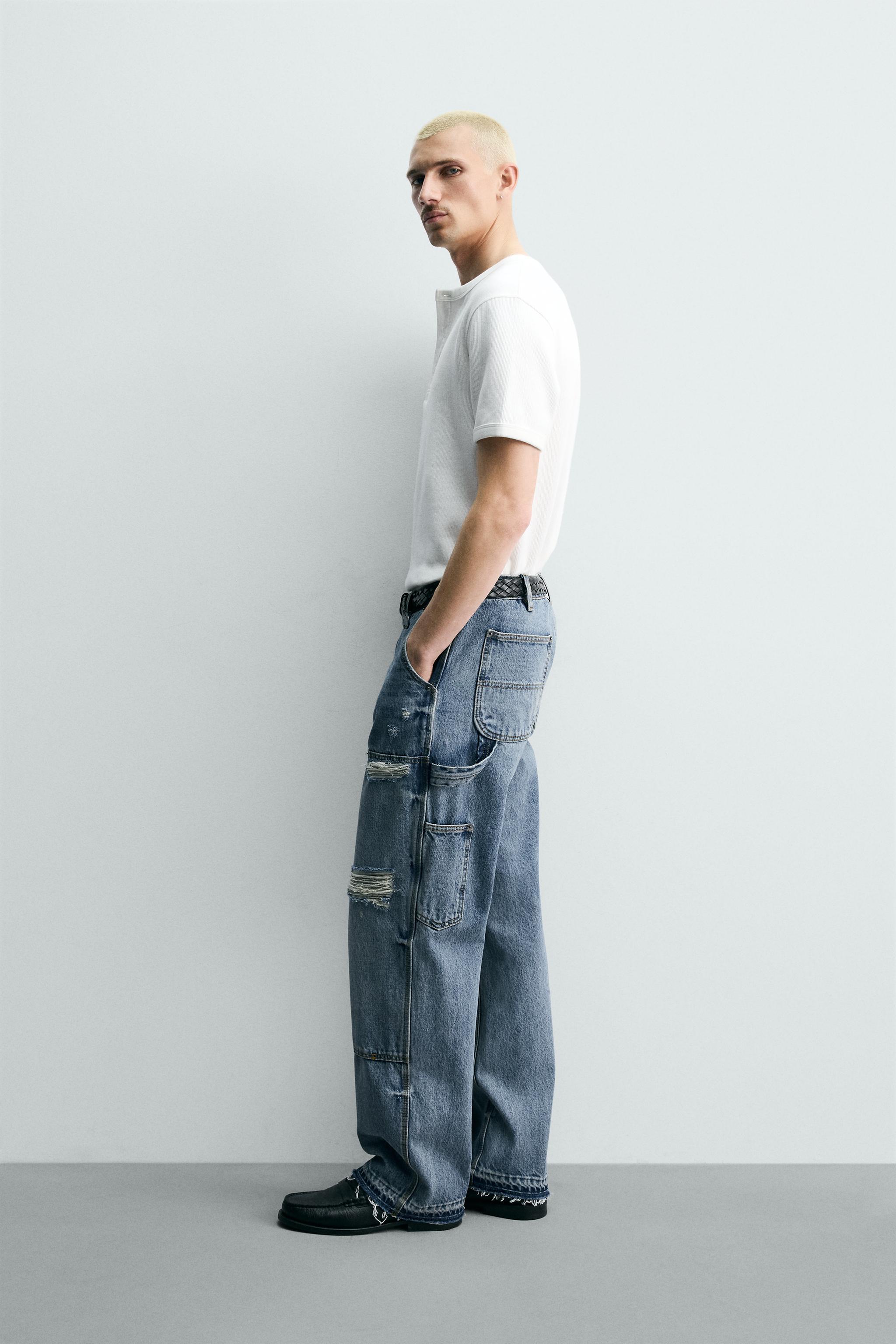 RELAXED FIT CARPENTER POCKET JEANS