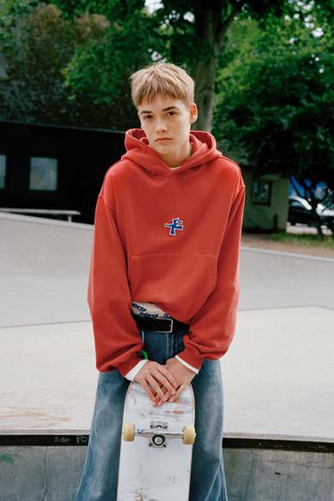 PATCH HOODIE - Brick de Zara - Image 6