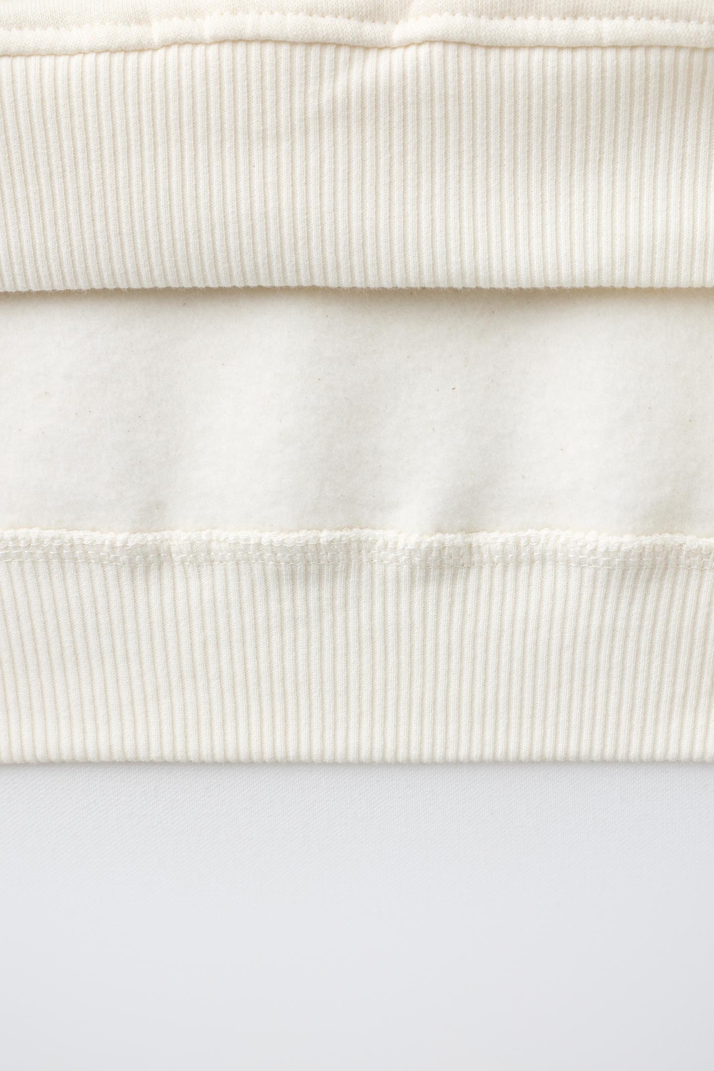 Детская толстовка Zara New York Patch, цвет: Экрю — фото 4