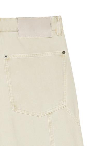 PANTALON COUPE DÉCONTRACTÉE POCHE CARPENTIER - Beige de Zara - Image 4