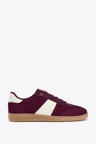 ZAPATILLAS DEPORTIVAS - Rojo Burgundy de Zara