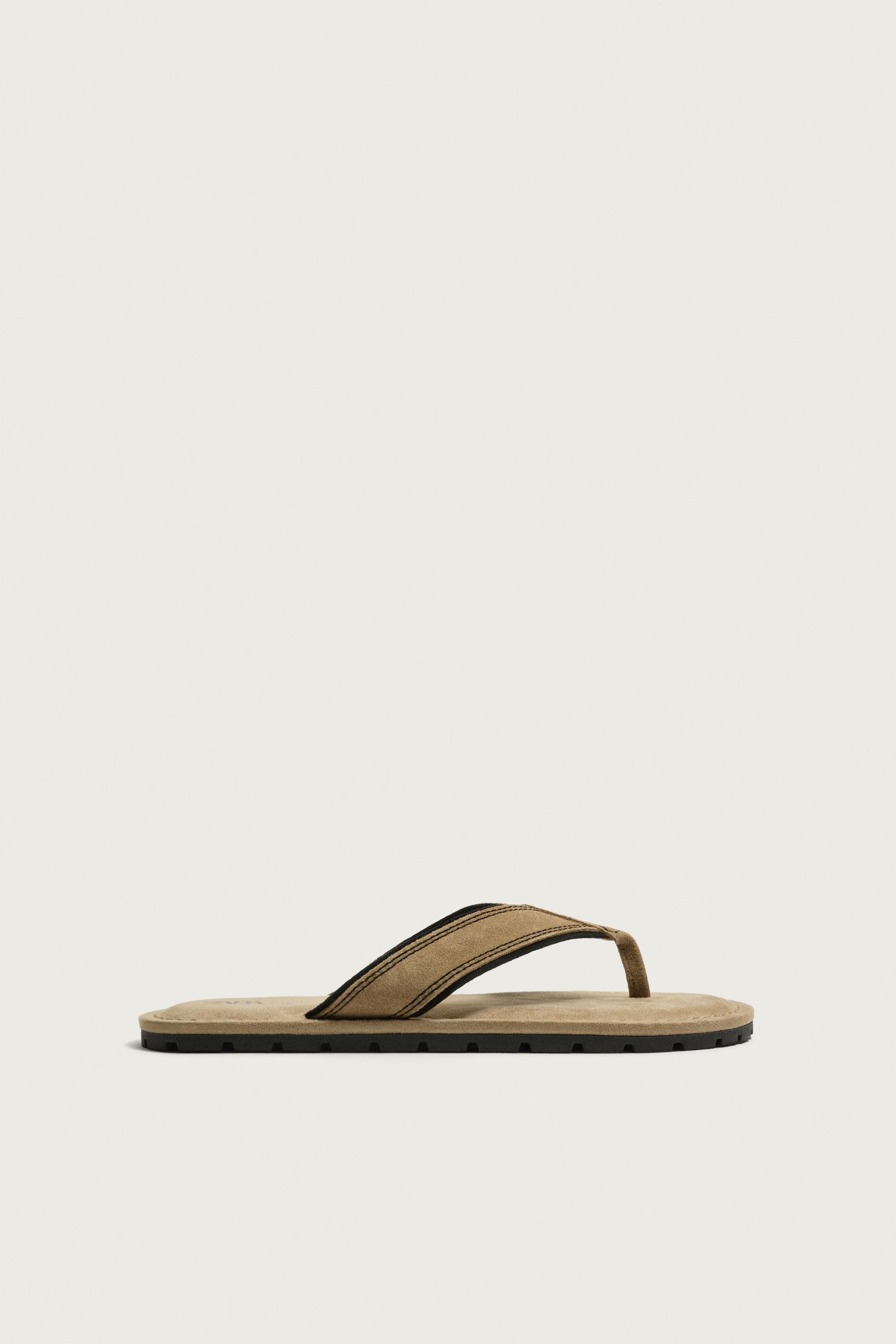 LEATHER STRAP SANDALS