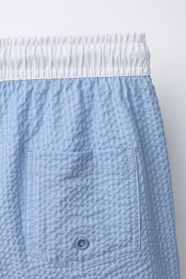 AGES 2-6 / SWIM SHORTS WITH LABEL - Blue by Zara - Image 3